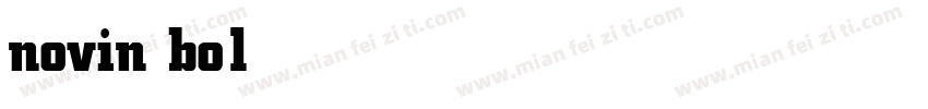 novin bold字体转换